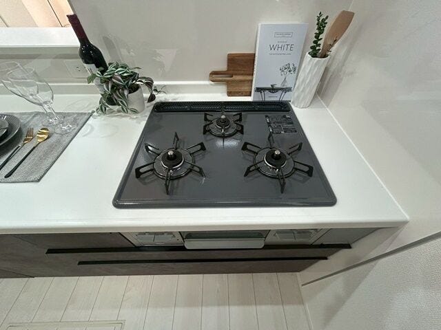 3口コンロで時短調理!