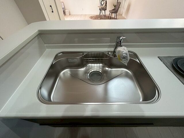 ゆったりとしたシンクでお片付けもはかどります!