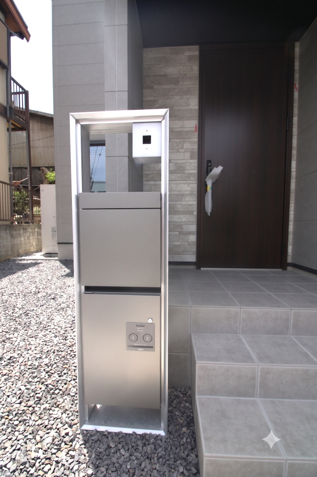 宅配ボックス付きのため不在時も荷物の受取の心配がありません!非対面で受取ができるのも嬉しいポイント♪