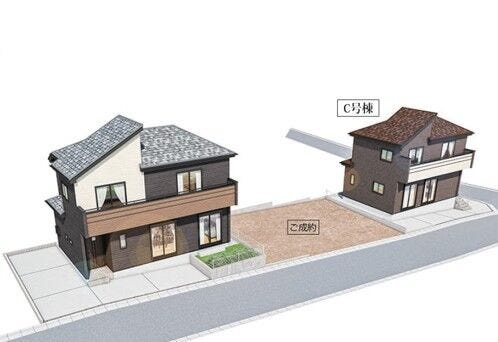 【外観】
市川市北国分2丁目 新築戸建の外観です
