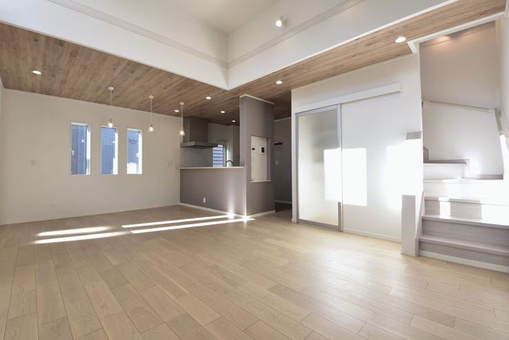 ご家族と顔を合わせやすいリビングイン階段。コミュニケーションが取りやすい空間です。