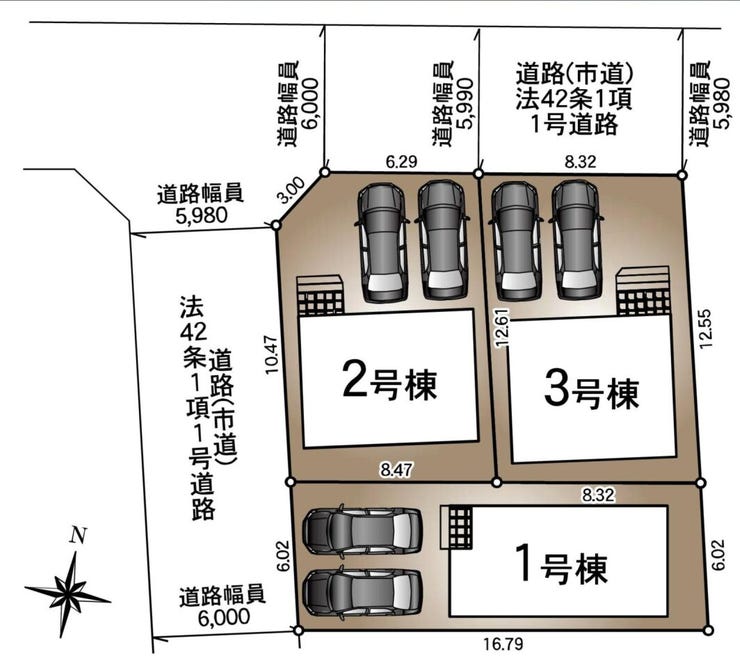 3号棟です!
駐車2台可能です!