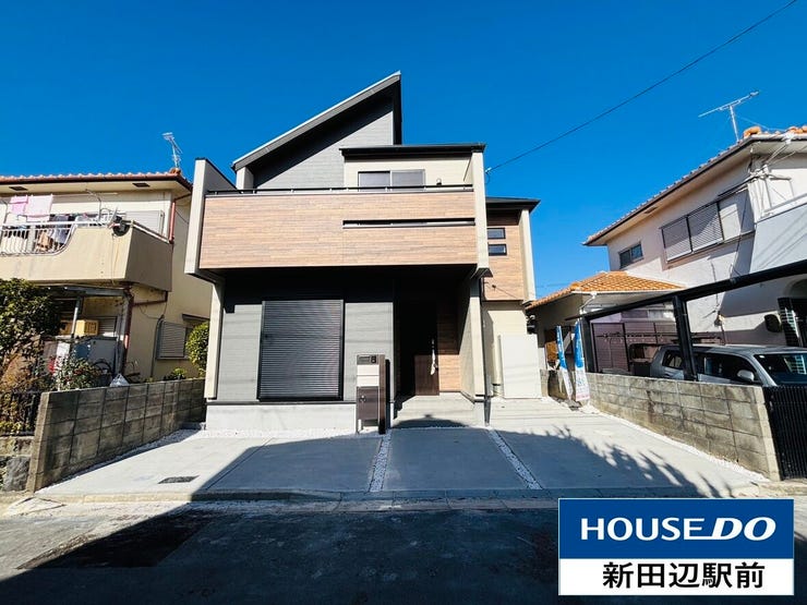 【外観】
JR片町線、西木津駅から徒歩8分に2026年2月完成予定の新築戸建3LDK