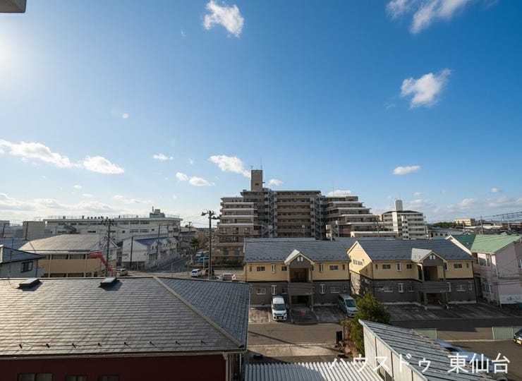 4階からの眺望はこちら!開放感がありますね