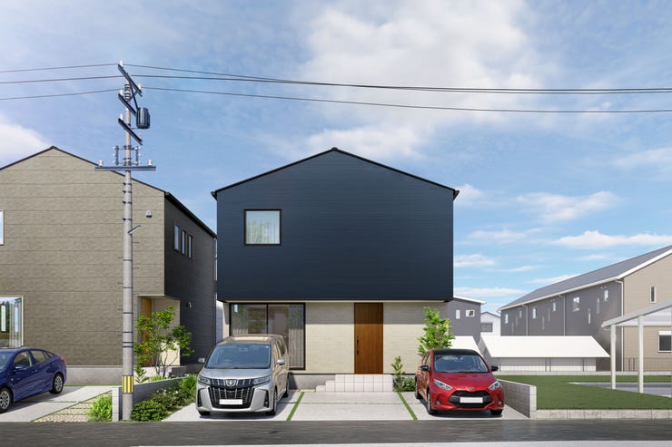 【外観】
閑静な住宅街に分譲中。※外構、周辺環境はイメージです。