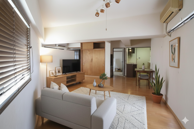 (家具はCG加工のため実際の物とは異なります)
LD約20.7帖!広々した空間でご家族がゆったりくつろげます!
窓からは明るい光がたっぷり入り、気持ちよく過ごせます。