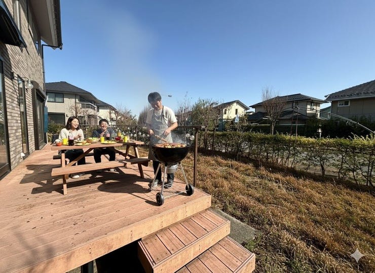 ※イメージ図
ウッドデッキでBBQでやったら楽しそうですね!!!!!