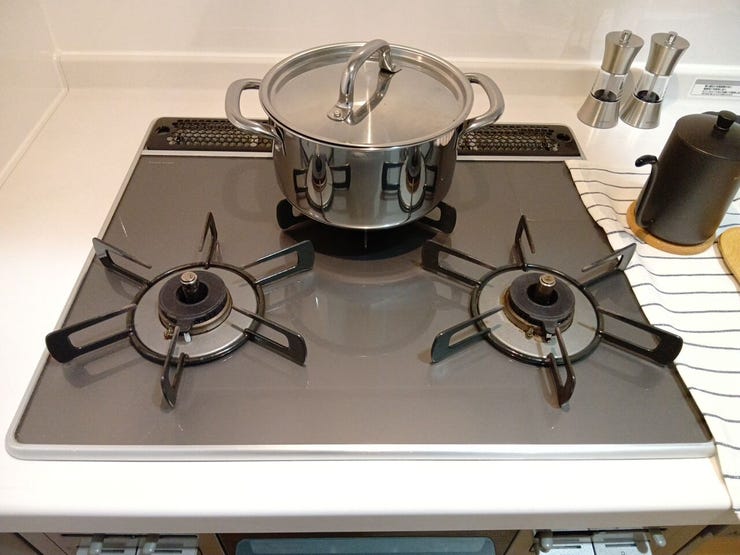 三口コンロ