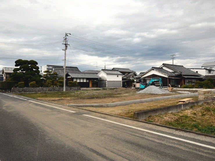 分譲予定地全体を南西側より撮影 2025.12.17