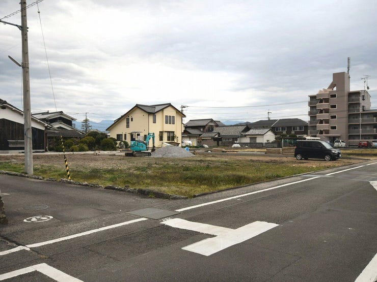 分譲予定地全体を北西側より撮影 2025.12.17