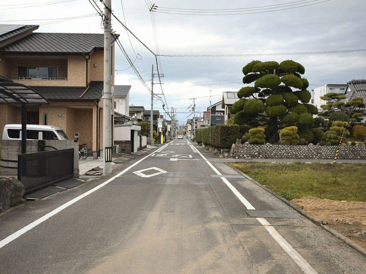 分譲予定地の西側道路 2025.12.17