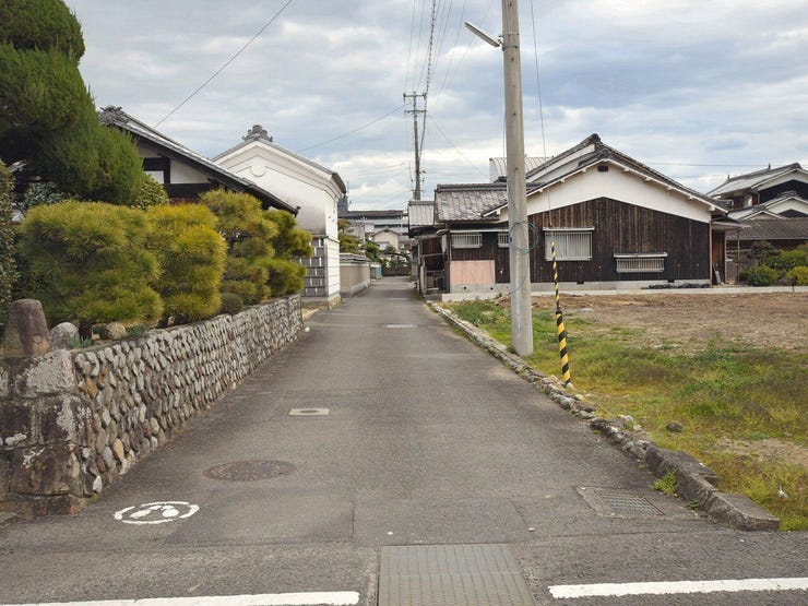 分譲予定地の北側道路 2025.12.17