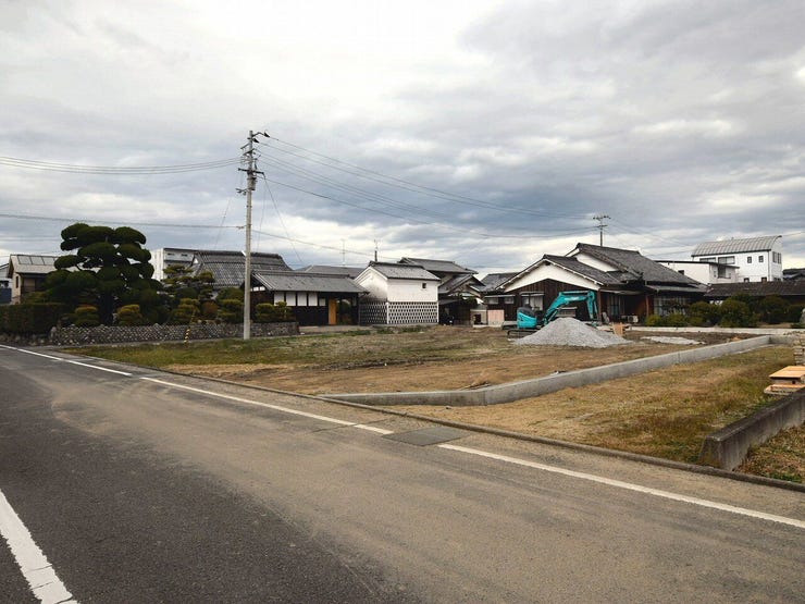 分譲予定地全体を南西側より撮影 2025.12.17