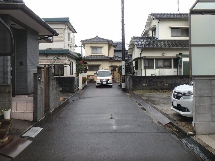 北側道路 2025.12.17 雨天時