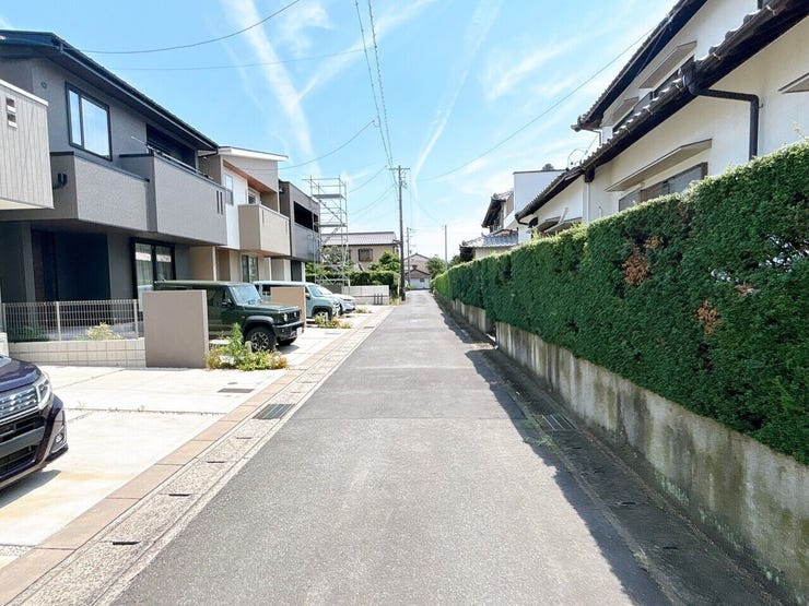 車通りが少なく、静かな住宅街です