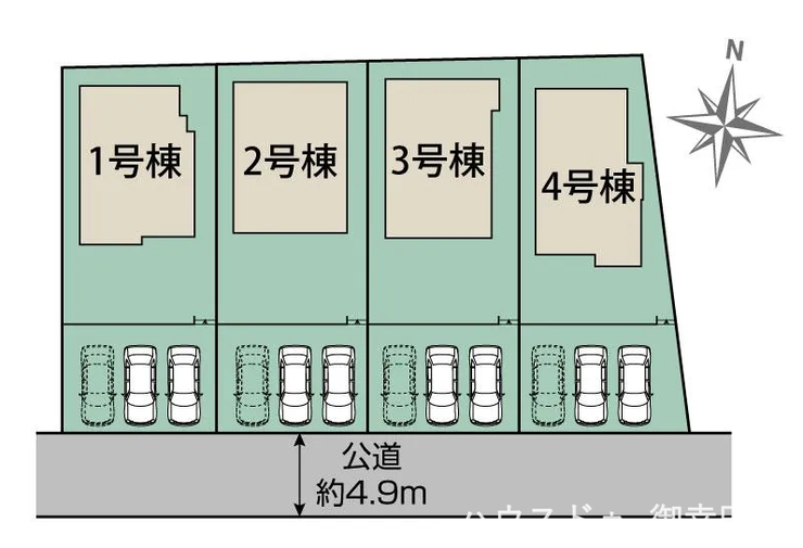 ■□■1号棟、車2台駐車可能■□■