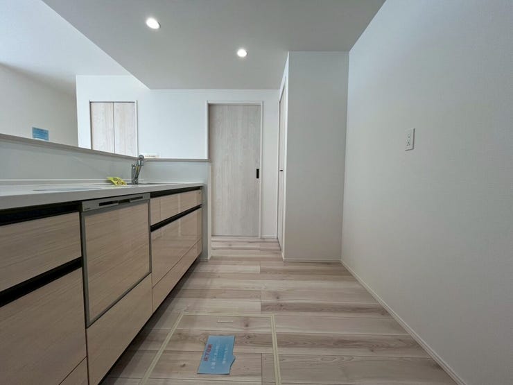 キッチンの端から見た景色