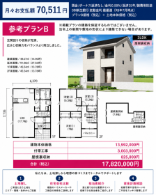 ※ 参考プランは一例です。建築プラン・建築価格は参考であり、実際の建築内容・費用を保証するものではありません。