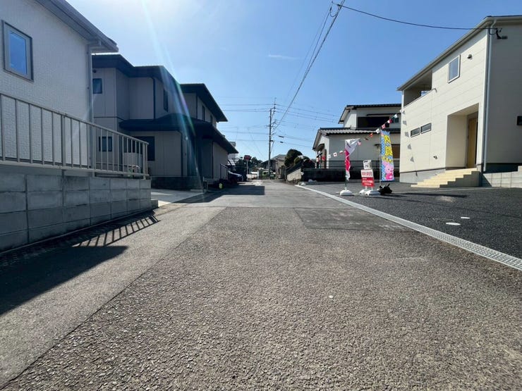 前面道路です。