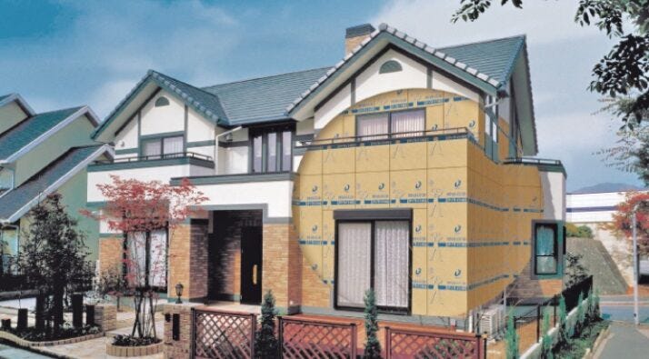 【point2】ダイライト工法
高強度・防耐火・耐久性などの強さはもちろん、住む人の健康や自然環境にも「やさしい」。
しかも建設作業の負担軽減にまできめ細かく配慮。