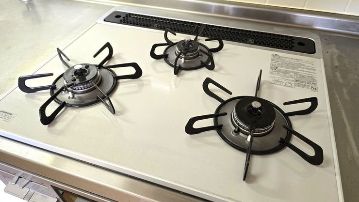 三口のガスコンロ