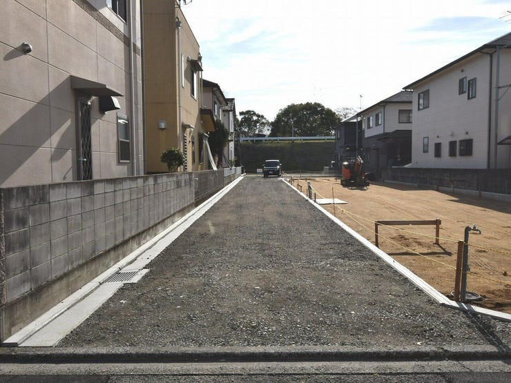 奥の敷地の進入路部分 2025.12.23