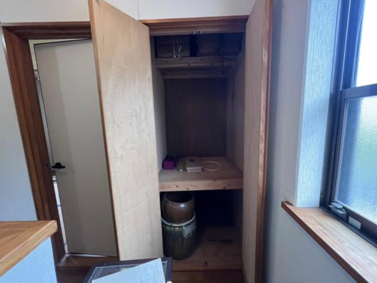 クローゼットは奥行もあり、たっぷり収納。お部屋を広々使えます