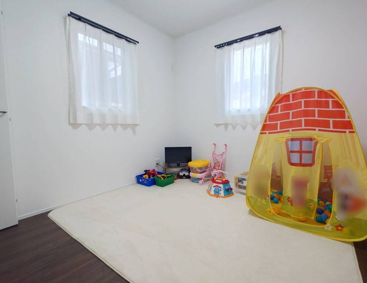 成長しても使えるお部屋。勉強やお友達の訪問の際もお部屋があると嬉しいですね。