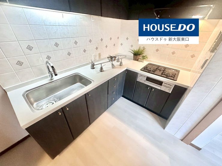 シンクが広く使い勝手のよいキッチンです。