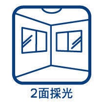 2面採光を確保した明るい洋室は、風通しも良く居心地の良い空間です♪