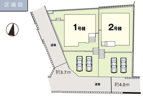 〈南向き〉
南の道路に面しており、一年中日当たり良好です!