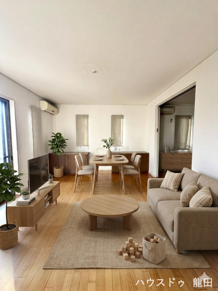 【リビング】
■□■リビング■□■
10帖リビング
※家具を置いたイメージです