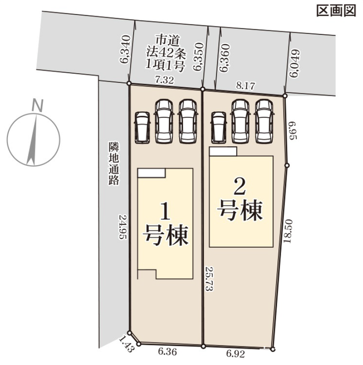 ■□■全体区画図■□■
土地面積:200.03㎡
建物面積:112.61㎡