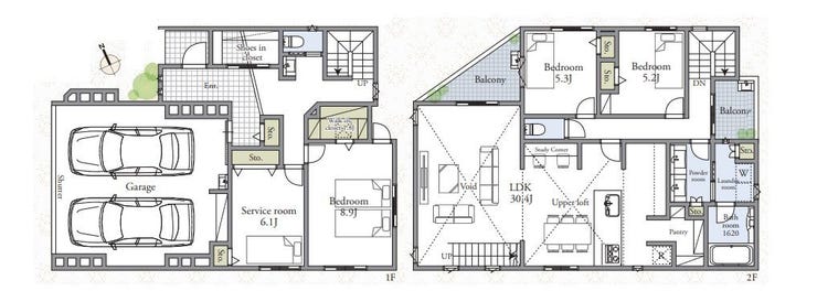 【建物プラン例(間取り図)】