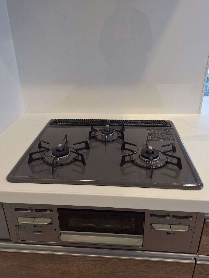 3口のガスコンロ