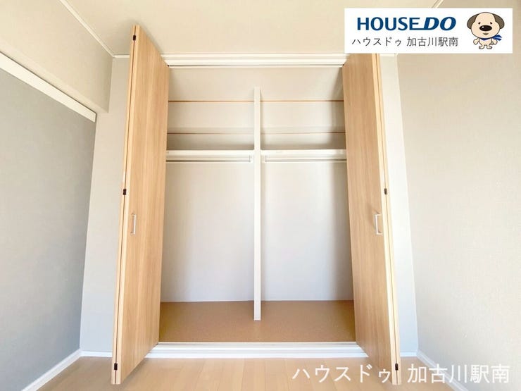 全居室収納スペースあり!荷物が多くても十分に納まります