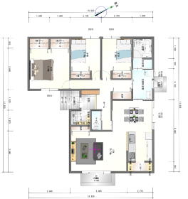 【間取り図】
広い土地を活かした平屋３LDKのプランです。
◆上記価格はあくまでも参考価格です。
◆オプション費用・諸経費等の詳細についてはお問い合わせください。