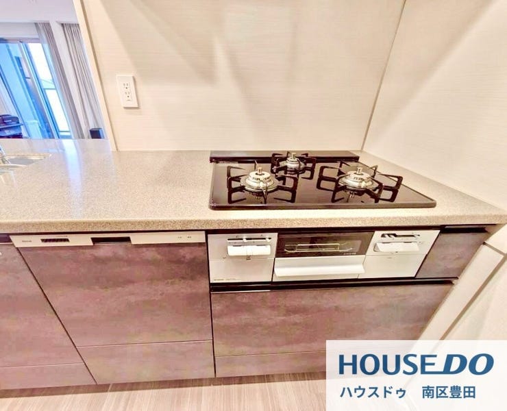 3口コンロ×食器洗浄乾燥機