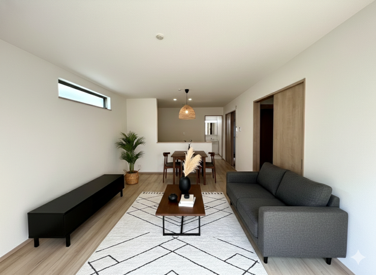 【Living】こちらの画像はAIによる家具イメージです。お部屋の雰囲気を感じてみてください♪