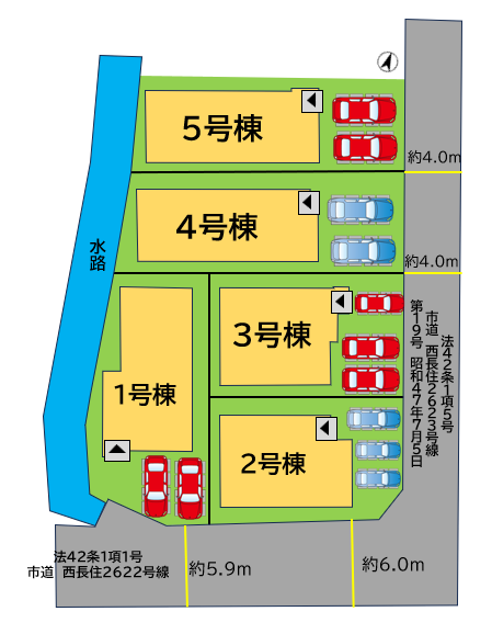 並列2台駐車可能で、ご夫婦それぞれの車や来客時にも安心のスペースを完備。