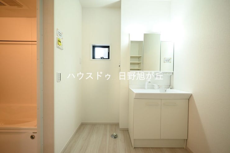 洗面脱衣所も広々していてうれしい!