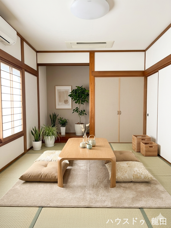 ■□■和室■□■
お家に和の温もりを感じられる空間があるのはいいですね。
※家具を入れたイメージ写真です