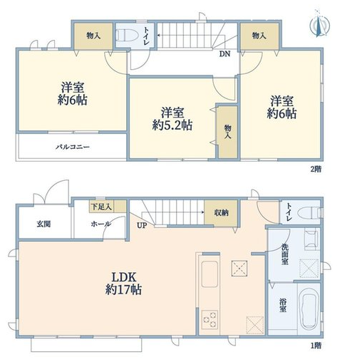 【間取り】
3LDK・I号棟