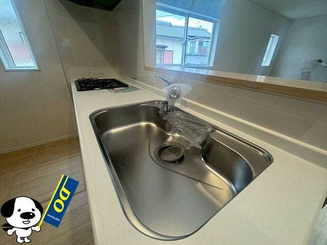 ゆったりとしたシンクでお片付けもはかどります!