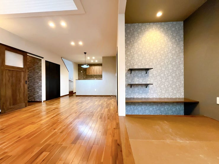 開放感のある広いLDK!
家具やインテリアの配置も楽しめます。