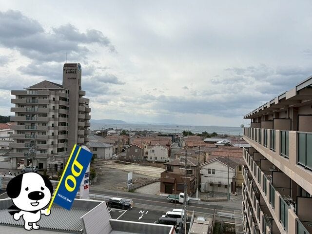 6階からの眺めをご覧ください