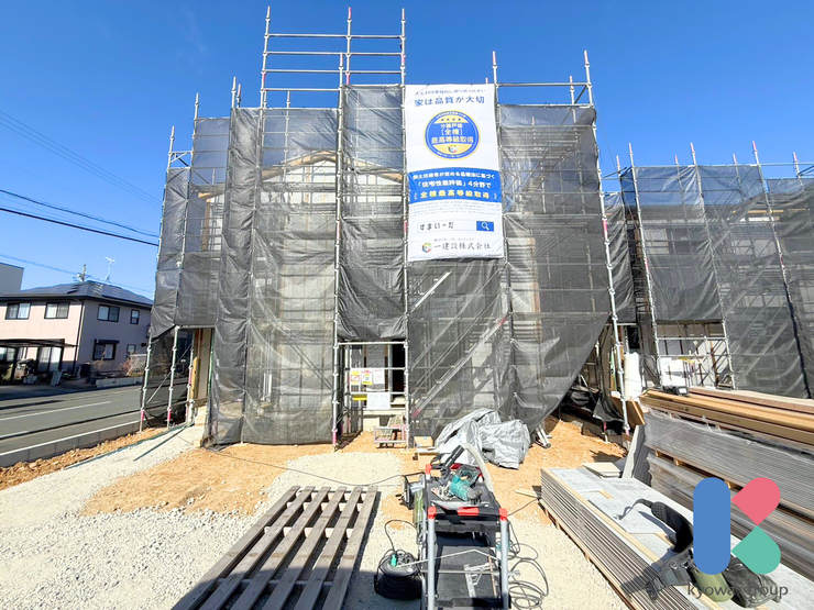 【外観】
建築中♪現地確認をご希望の際はお気軽にお問い合わせください!