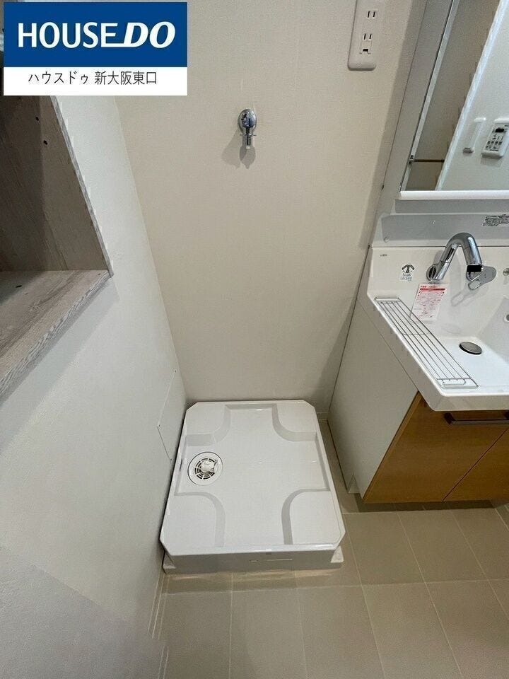 洗濯パンも新品を導入。
ドラム式洗濯機も問題なく置けます