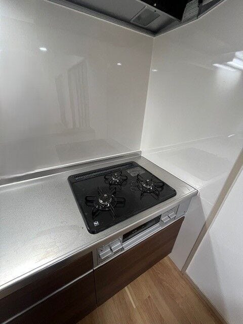 料理がしやすい3口コンロ!