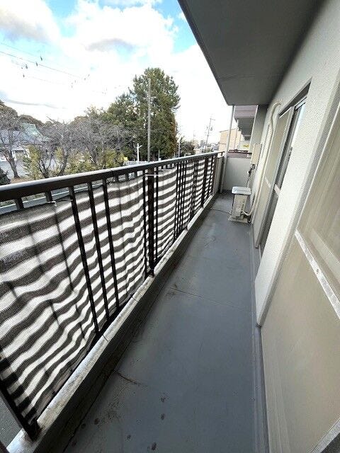 広さのある開放的なバルコニー!